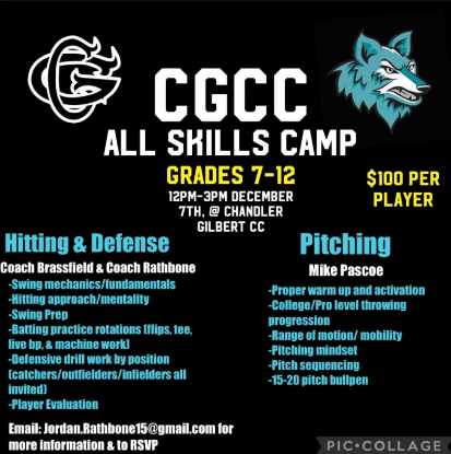 Picture of CGCC All Skills Baseball Camp 