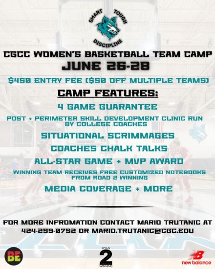 Picture of CGCC Women's Basketball Summer Team Camp