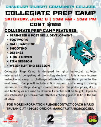 Picture of CGCC Women's Basketball Summer Collegiate Prep Camp